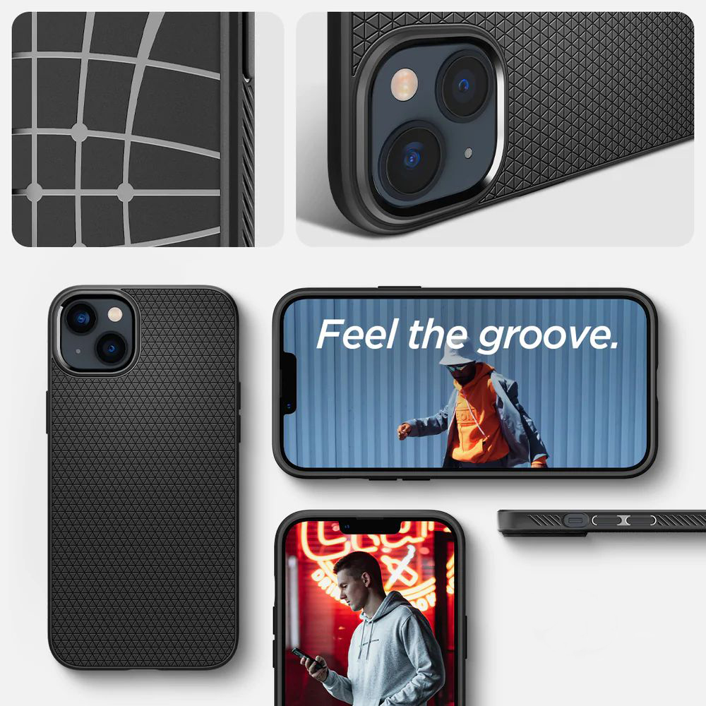 Etui z geometrycznym wzorem Spigen Liquid Air do iPhone 14